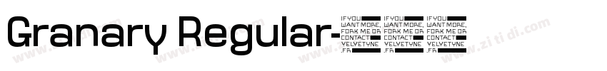 Granary Regular字体转换